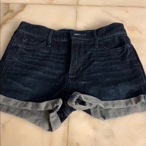 Hollister dark wash shorts